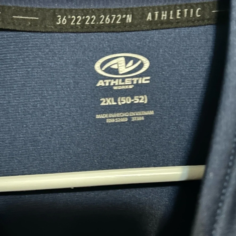 Athletic Works Men's Dark Blue Windbreaker